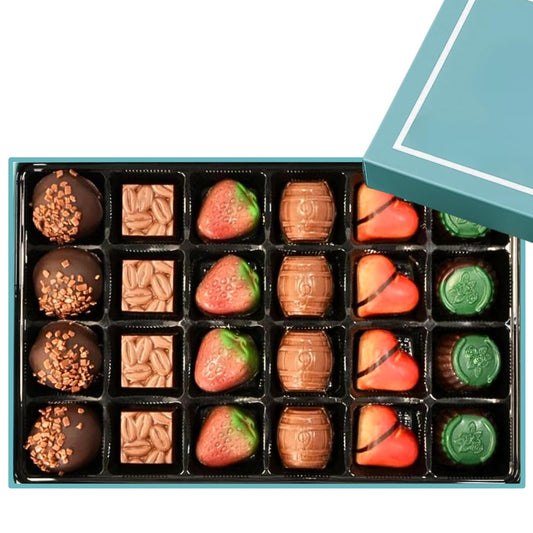 Luxe Praline Collection ~ 24 Pc. Chocolate Truffle Gift Box ~ by Andy Anand