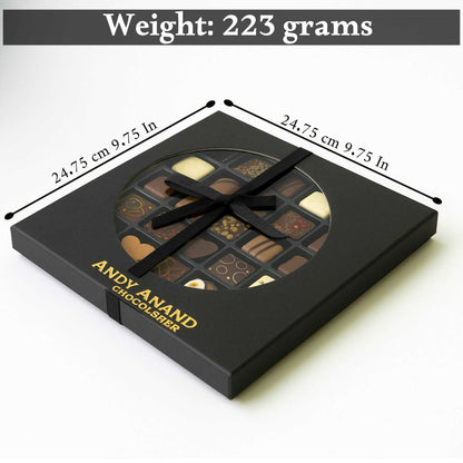 Gourmet Bonbon Assortment ~ 25 Pc. Chocolate Truffle Gift Box ~ by Andy Anand