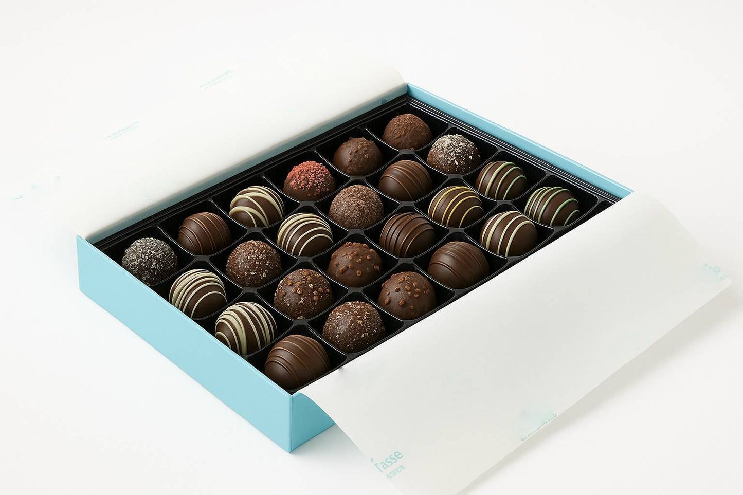 Artisan Truffle Collection ~ 24 Pc. Dark Chocolate Truffle Gift Box ~ by Andy Anand