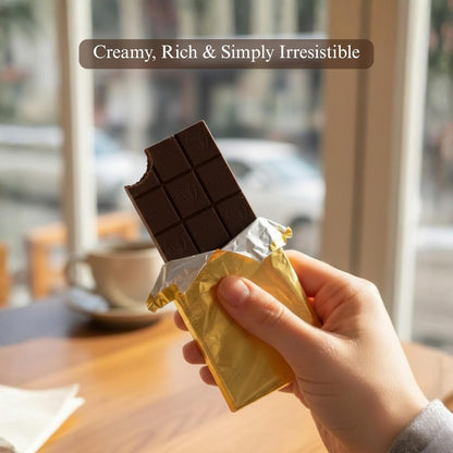 Andy Anand Chocolatier Sugar Free Belgian Dark Chocolate Bars (60% Cacao) Must for Dark Chocolate lovers, Stevia sweetened, Gourmet Gift Box - Silky, Rich, and Top-Tier Indulgence (3 Pcs)