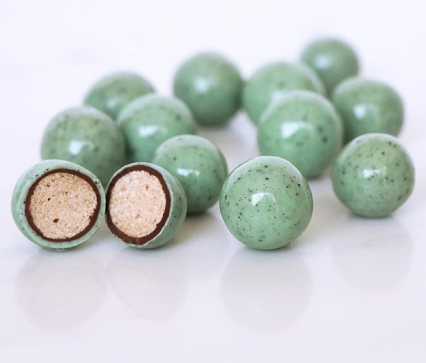 Belgian Chocolate Mint Chip Malt Balls ~ 1 lb. Gift Box ~ Andy Anand