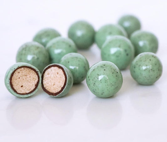 Belgian Chocolate Mint Chip Malt Balls ~ 1 lb. Gift Box ~ Andy Anand