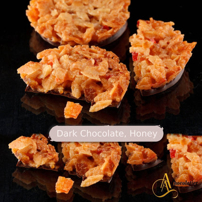 Andy Anand Dark Chocolate Florentine Biscuit Cookies Orange Almond 24 Pcs