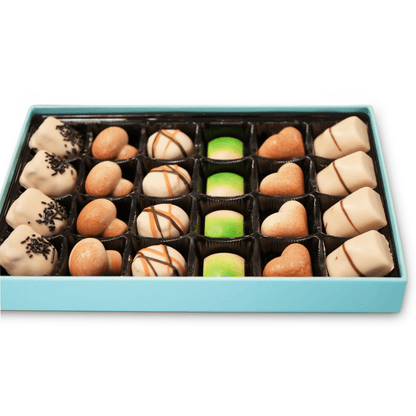 Luxe White Collection ~ 24 Pc. White Chocolate Truffle Gift Box ~ by Andy Anand