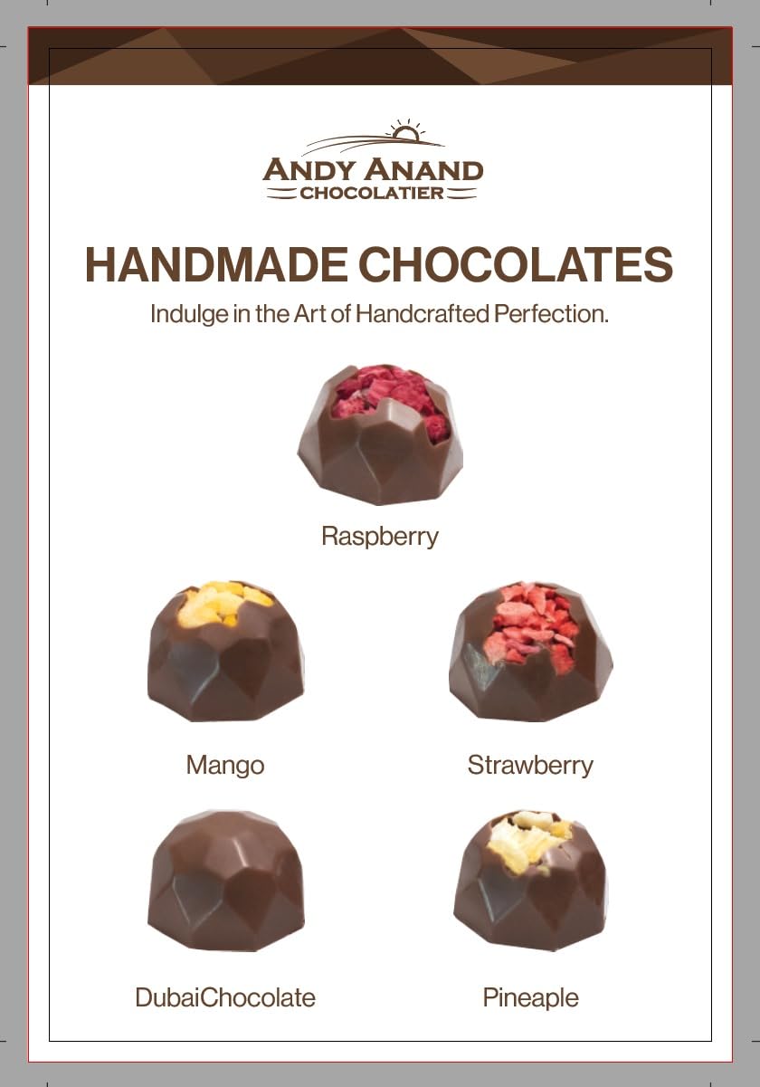 Popular Flavors Collection ~ 25 Pc. Chocolate Truffle Gift Box ~ by Andy Anand