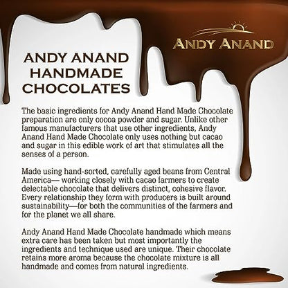 Andy Anand Premium California Ginger Dark Chocolate – 1 lb of Pure Delight, Vegan & Made with 60% Chocolate (Cocoa Butter)